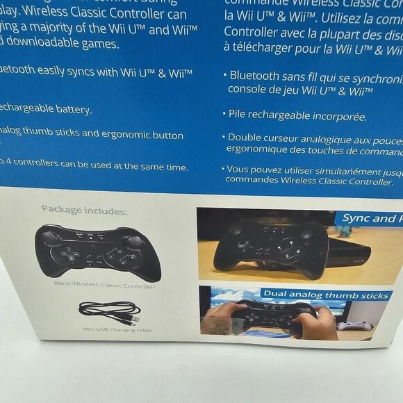 Interworks Wireless Pro Controller - Black, New Bluetooth, Wii U, Wii Brand New - Picture 15 of 15